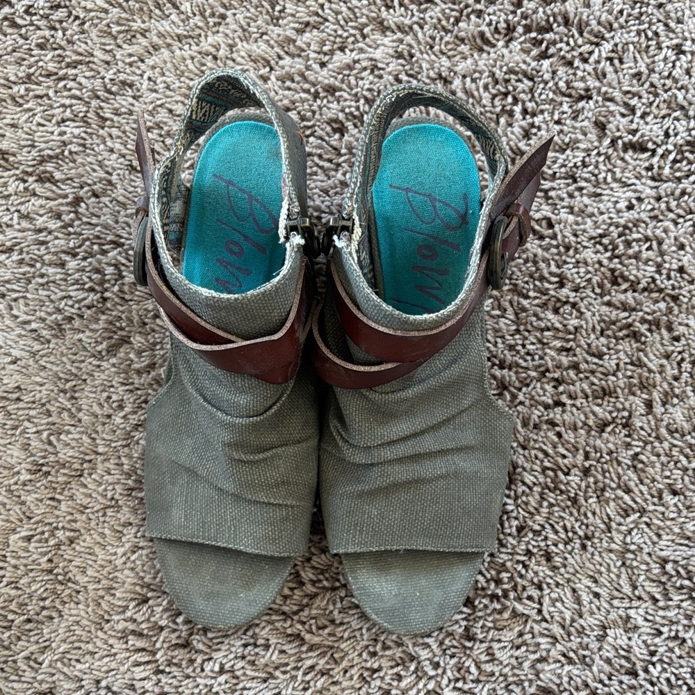 Blowfish Women's Gray and Brown Sandals